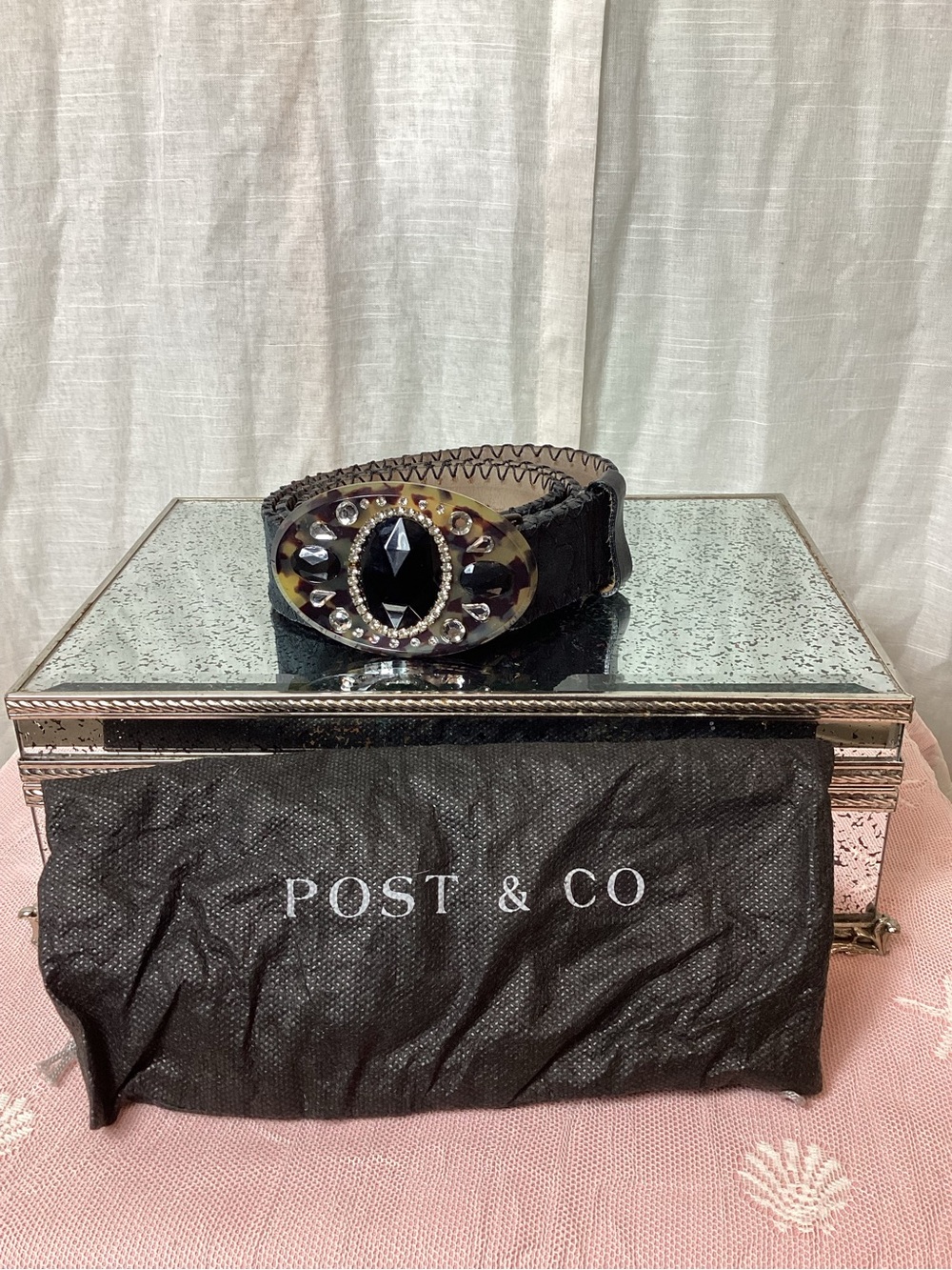 Post+Co Genuine Leather Belt-7004-85; Size:85